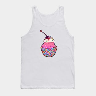 Pink Ice Cream and Fruity Cereal Tank Top